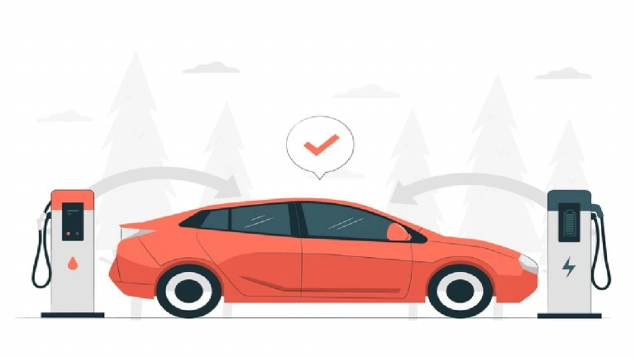 Close up on a plate of mashed potatoes, topped with baked pork chops with cream of mushroom soup, and a side of green beans.